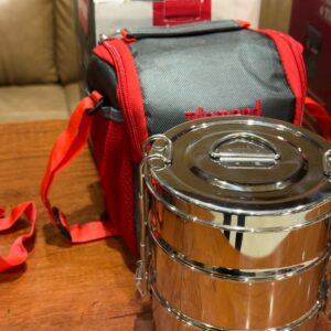 3 Tier Round Stainless Steel Tiffin Box - TBS3