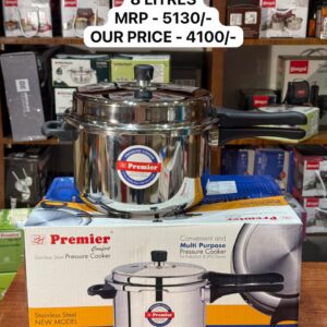Premier Pressure Cooker Stainless Steel - 8 Litres