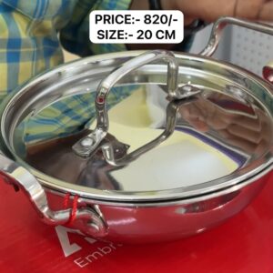Avias Triply Deep Kadai - 20 CM