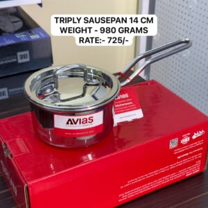 Avias Triply Sausepan 14 Cm - 980 Grams