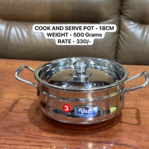 Cook and Serve Pot - 18 Cm - 500 Grams