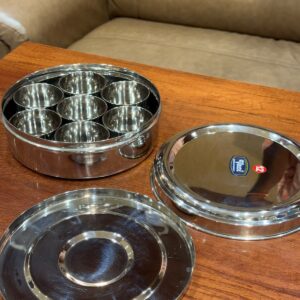 Round Masala Box - 20 Cm - Weight - 1020 Grams