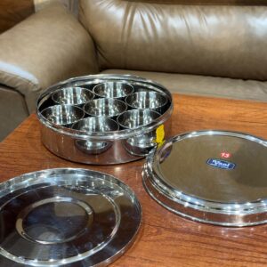 Round Masala Box - 22 Cm - 1190 Grams