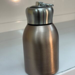 Vaccum Flask - Metallic Champagne with Silver Top
