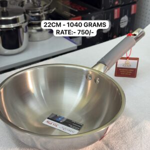 Triply Wok Pan - 22 CM - 1040 Grams