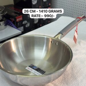 Triply Wok Pan - 26 CM - 1410 Grams