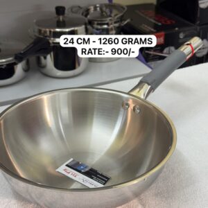 Triply Wok Pan - 24 CM - 1260 Grams