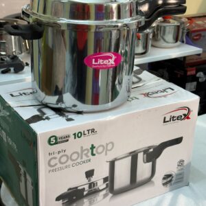 Triply Stainless Steel Pressure Cooker - 10 Litres