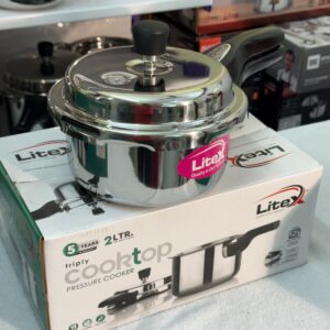 Triply Stainless Steel Pressure Cooker - 2 Litres