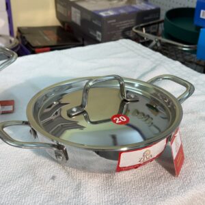 Triply Kadai with Triply Lid - 1255 Grams - 20 Cm
